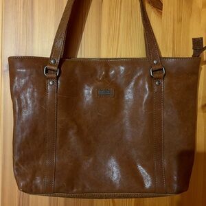 Women’s spikes & sparrows purse shoulder bag brown leather